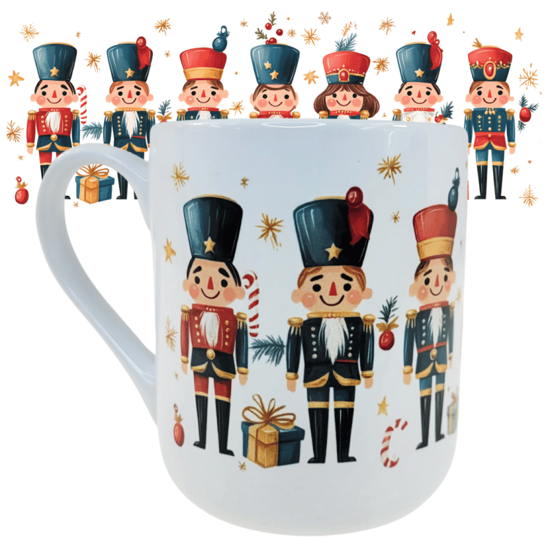 Kubek ceramiczny 330 ml świąteczny DZIADEK DO ORZECHÓW na prezent