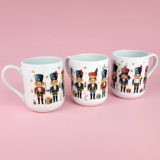 Kubek ceramiczny 330 ml świąteczny DZIADEK DO ORZECHÓW na prezent