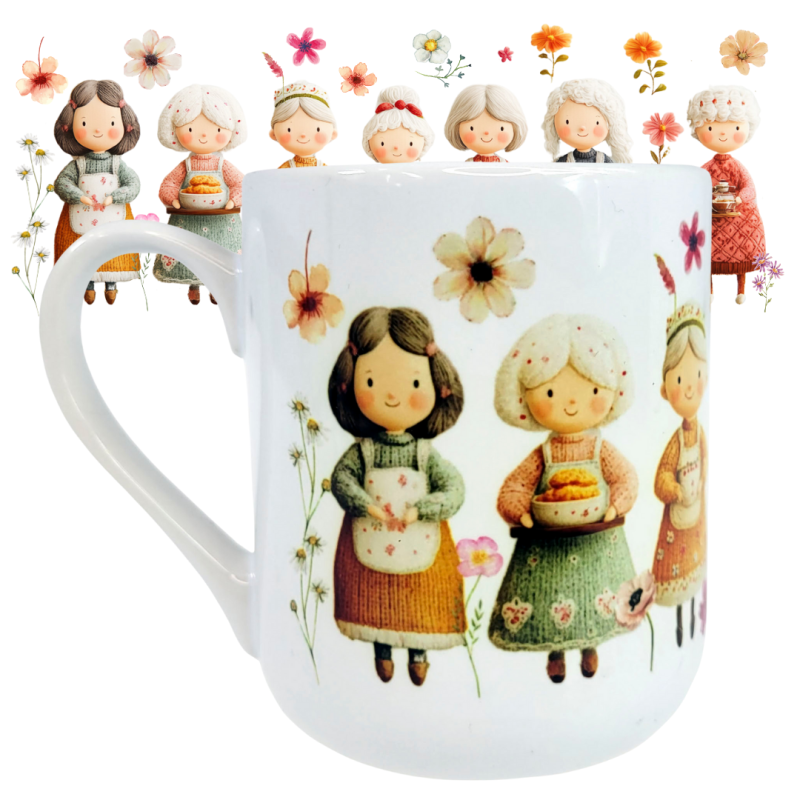 Kubek ceramiczny 330ml BABUSZKI na Dzień Babci