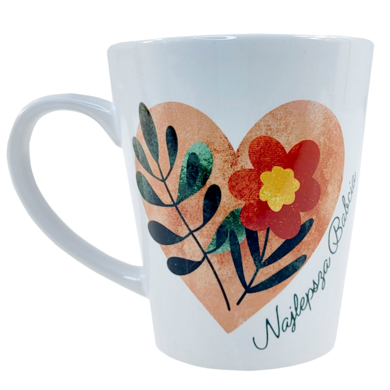 Kubek do Latte ceramiczny 300 ml NAJLEPSZA BABCIA na Dzień Babci