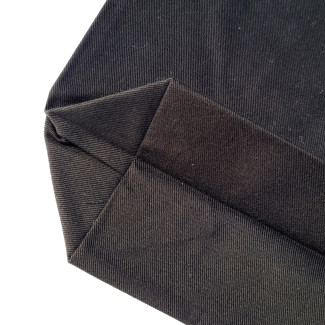 Torba bawełniana 38x10x42cm czarna 220g z dnem bez boków