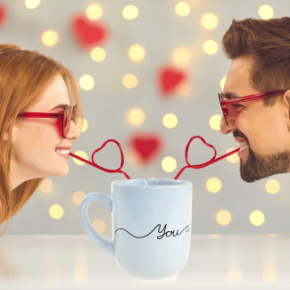 Kubek ceramiczny 290 ml na walentynki z nadrukiem You are my love