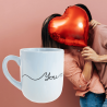 Kubek ceramiczny 290 ml na walentynki z nadrukiem You are my love