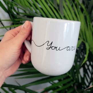 Kubek ceramiczny 290 ml na walentynki z nadrukiem You are my love