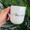Kubek ceramiczny 290 ml na walentynki z nadrukiem You are my love
