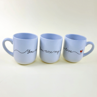 Kubek ceramiczny 290 ml na walentynki z nadrukiem You are my love