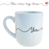 Kubek ceramiczny 290 ml na walentynki z nadrukiem You are my love