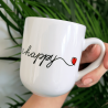 Kubek ceramiczny 290 ml na walentynki z nadrukiem You make me happy