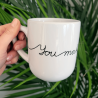 Kubek ceramiczny 290 ml na walentynki z nadrukiem You make me happy
