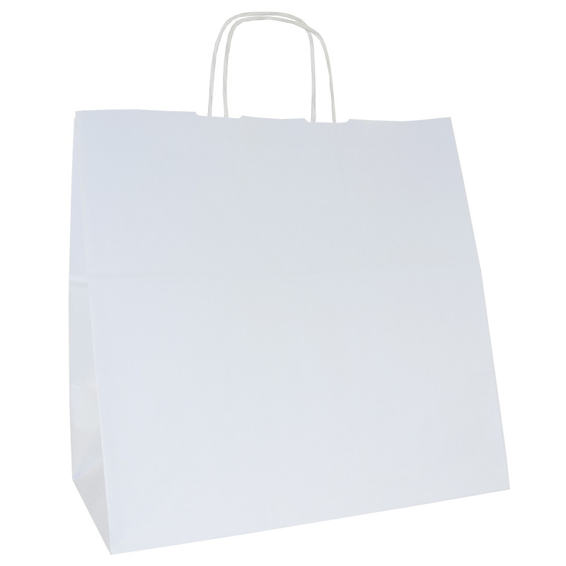 Torby papierowe EKO BIAŁE 34x20x33 cm 50 szt