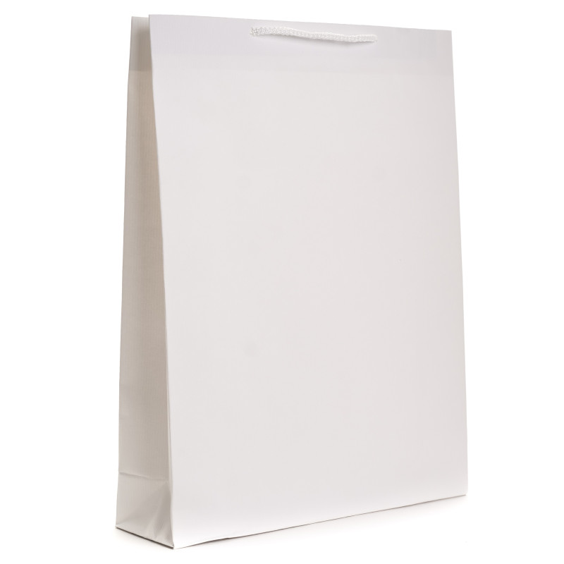 Torba prestiż biała 30x9x40cm -50 szt