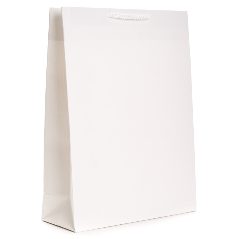 Torba prestiż biała 24x9x32cm -50 szt