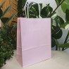 Torby papierowe różowe 18x8x22cm / 250 szt / TORBA mała na zakupy TOREBKI do sklepu