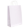 Torby papierowe EKO BIAŁE 24x10x32 cm / 250 szt / TORBA a4 na zakupy TOREBKI do sklepu