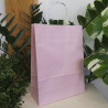 Torby papierowe różowe 24x10x32 cm / 50 szt / TORBA a4 na zakupy TOREBKI do sklepu