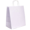Torby papierowe EKO BIAŁE 30x17x34 cm / 25 szt / TORBA na zakupy TOREBKI do sklepu