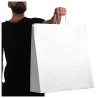 Torby papierowe eko BIAŁA 45x17x48 cm / 1 szt / TORBA duża na zakupy pojemne TOREBKI do sklepu