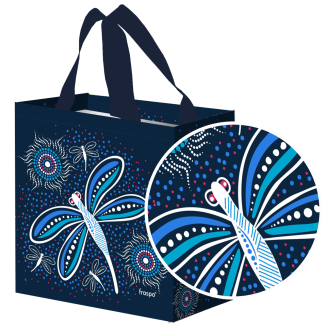 Torba mini WAŻKA 26x15x27cm – funkcjonalna torba na zakupy z eleganckim wzorem