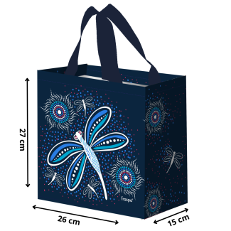 Torba mini WAŻKA 26x15x27cm – funkcjonalna torba na zakupy z eleganckim wzorem