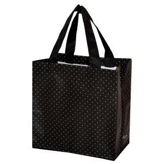 Torba mini KROPKI 25x15x27cm – mocna torba na zakupy z modnym wzorem w kropki