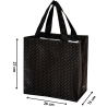 Torba mini KROPKI 25x15x27cm – mocna torba na zakupy z modnym wzorem w kropki
