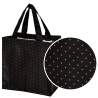 Torba mini KROPKI 25x15x27cm – mocna torba na zakupy z modnym wzorem w kropki