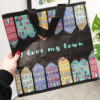 Torba pp MIASTO 35x20x35cm  – 24L wytrzymała polipropylenowa ekologiczna