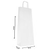 Torby papierowe EKO BIAŁA 16x8x39 cm / 100 szt