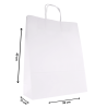 Torby papierowe EKO BIAŁE 32x12x40 cm 25 szt torby na zakupy do sklepu