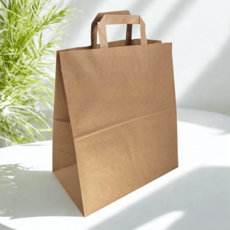 Torby papierowe eko BRĄZOWE 29x17x33 cm