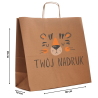 TORBY papierowe z NADRUKIEM full kolor 40x18x39 brąz