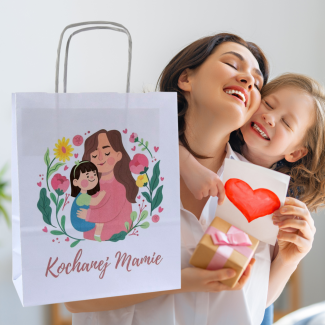 Torba papierowa z nadrukiem KOCHANEJ MAMIE córka