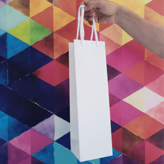 Torba laminowana Premium biała mat 12x10x40cm 210g/m2