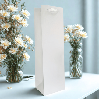 Torba laminowana Premium biała mat 12x10x40cm 210g/m2