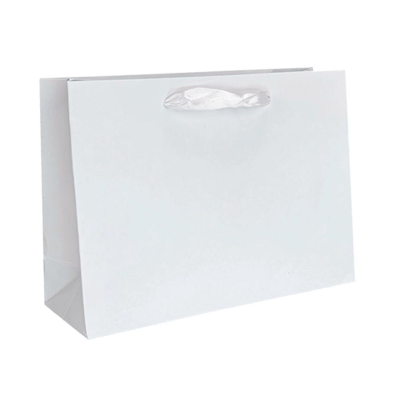 Torba laminowana Premium biała mat 21x7x15cm 210g/m2