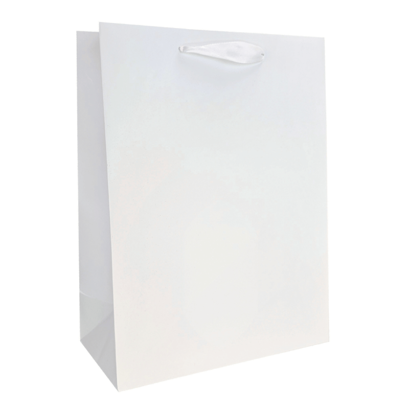 Torba laminowana Premium biała mat 24x12x32cm 210g/m2