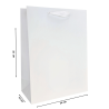 Torba laminowana Premium biała mat 24x12x32cm 210g/m2