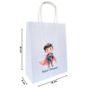 Torba papierowa z nadrukiem SUPER CHŁOPAK