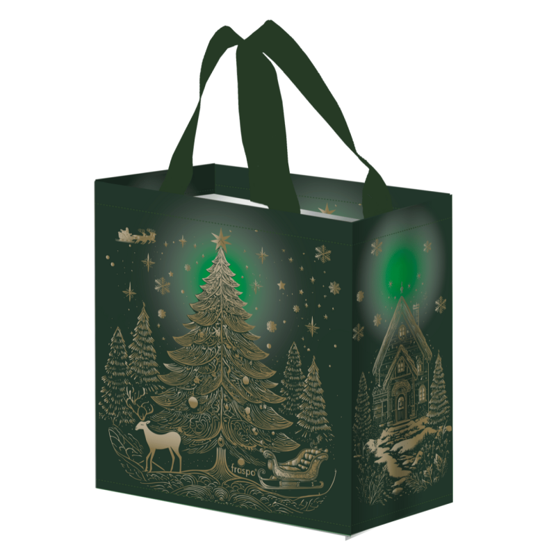 Torba na zakupy KRÓLOWA LASU 26x15x27cm torebka na prezenty Świąteczne Mikołaja Boże Narodzenie