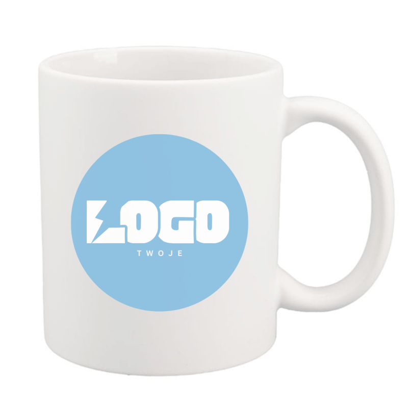 Kubek biały mat 330ml z Twoim NADRUKIEM