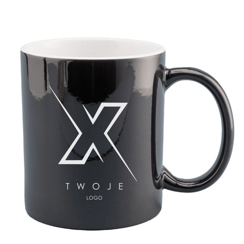 Kubek magic czarny matowy z Twoim NADRUKIEM