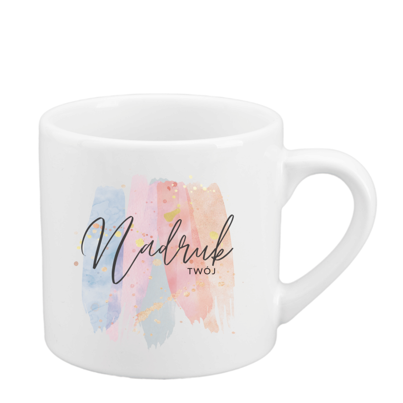 Kubek biały mały 180 ml z Twoim NADRUKIEM