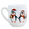 Kubek ceramiczny 290 ml świąteczny PINGWINKI na święta
