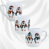 Kubek ceramiczny 290 ml świąteczny PINGWINKI na święta