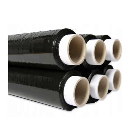 Folia stretch ręczna czarna 1,5 kg  - 6 rolek