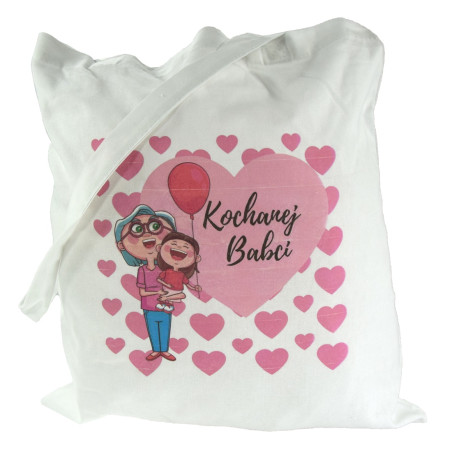 Torba bawełniana z nadrukiem KOCHANEJ BABCI