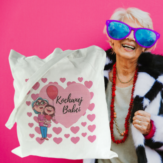 Torba bawełniana z nadrukiem KOCHANEJ BABCI