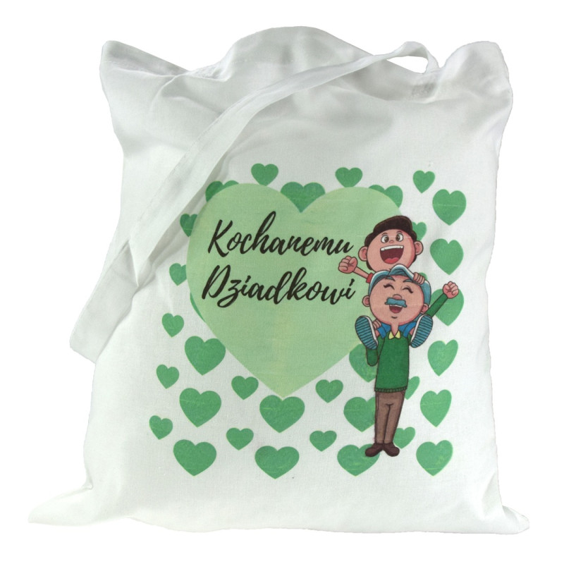 Torba bawełniana z nadrukiem KOCHANEMU DZIADKOWI