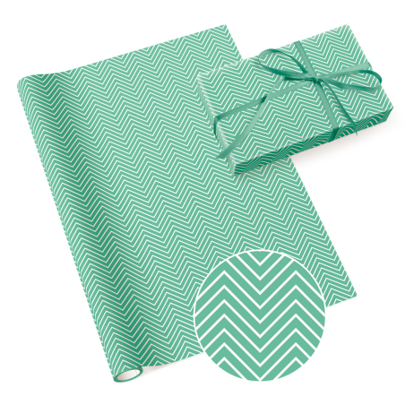 papier prezentowy ZYG-ZAK zielony x1 szt / papier ozdobny do pakowania prezentów