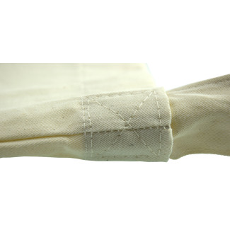 Torba bawełniana ecru 38x42cm z dnem i bokami uchwyt długi